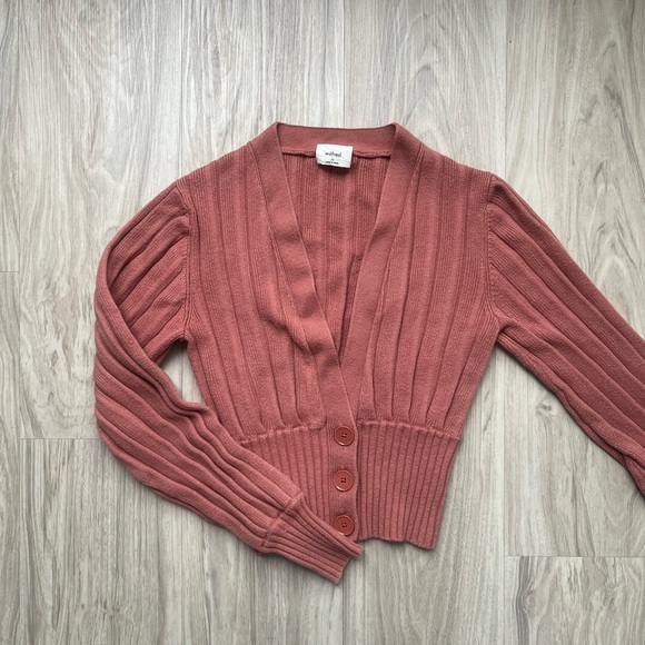 Aritzia Wilfred Plunge Front Cardigan - Picture 2 of 6